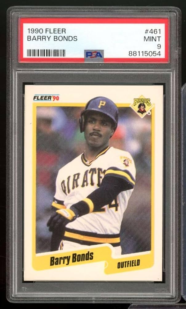 Amazon.com: Barry Bonds Card 1990 Fleer #461 PSA 9